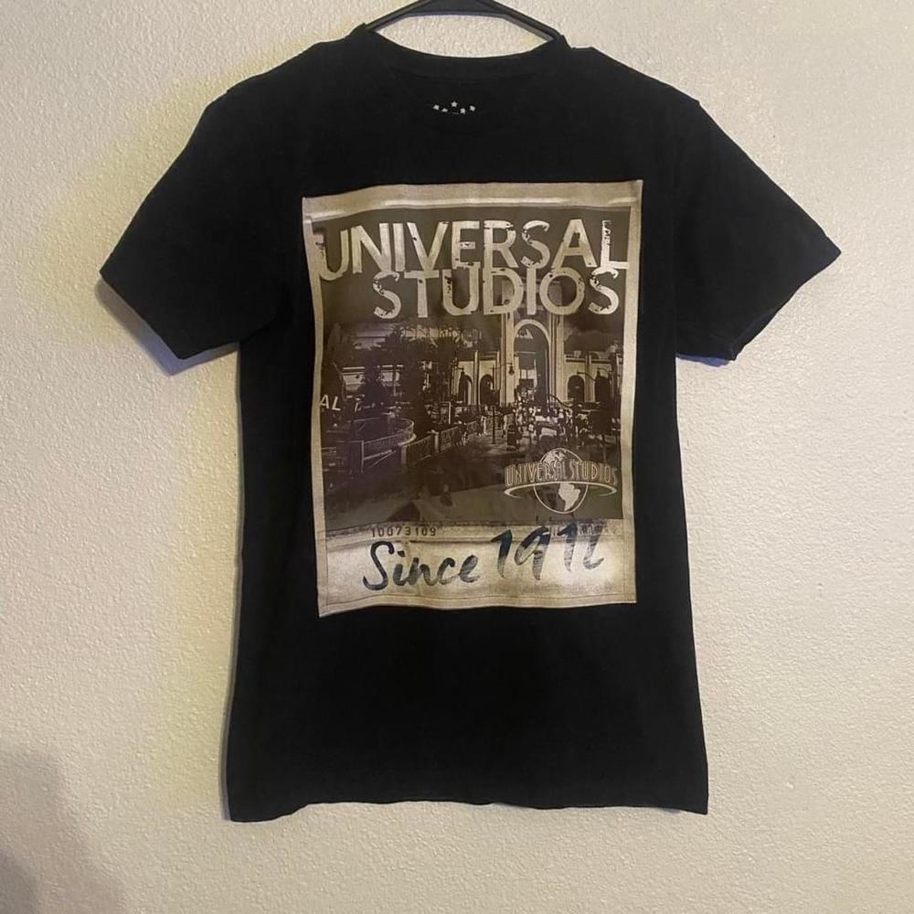 Universal Studios Black Short Sleeve Crew Neck Movie Tee